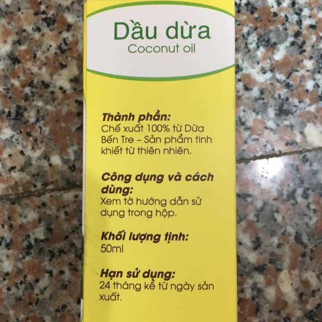 Dầu dừa tự nhiên - SX Việt Nam