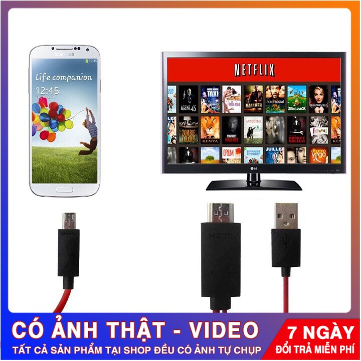 Cáp HDMI SamSung Kết Nối Điện Thoại Ra Tivi Chất Lượng Full HD |Luxury