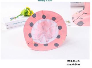 Mũ vải quả cherry cho bé gái
