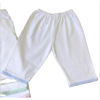 Quần sơ sinh dài Trắng JOU, chất vải cotton 100% mềm, mịn thumbnail