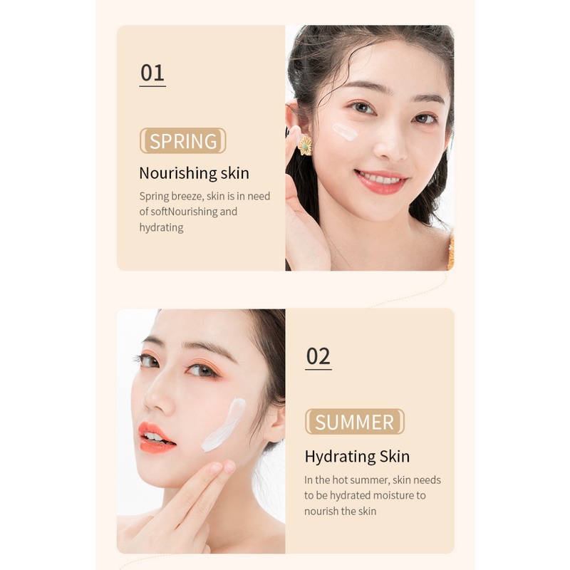 Kem dưỡng trắng da BIOAQUA chiết xuất bột gạo thô cấp ẩm cải thiện tình trạng da hiệu quả 50g
