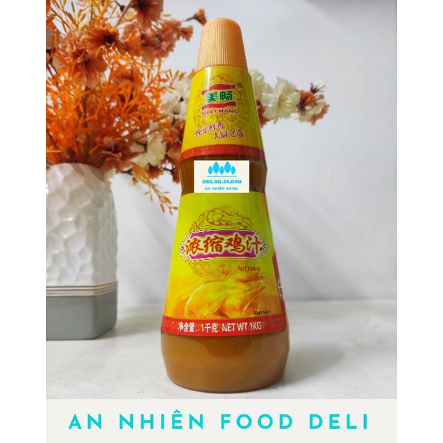Nước Cốt Thịt Gà Thượng Hạng Chai Nhựa 1KG Annhienfooddeli