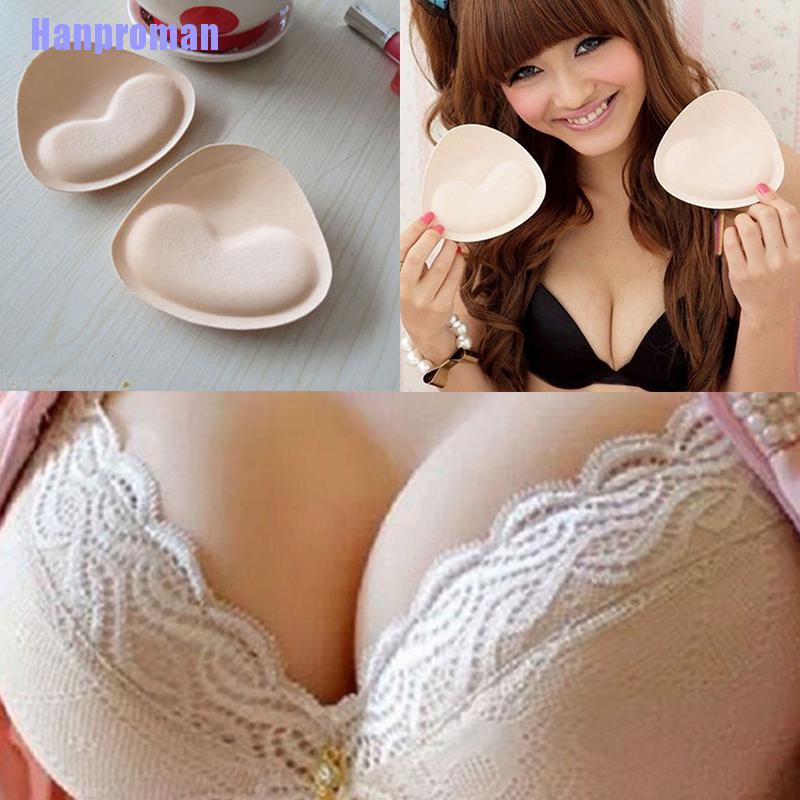 Hm> Lady Sexy Triangle Bikini Insert Push Up Padded Breast Enhancer Bra Super Boost