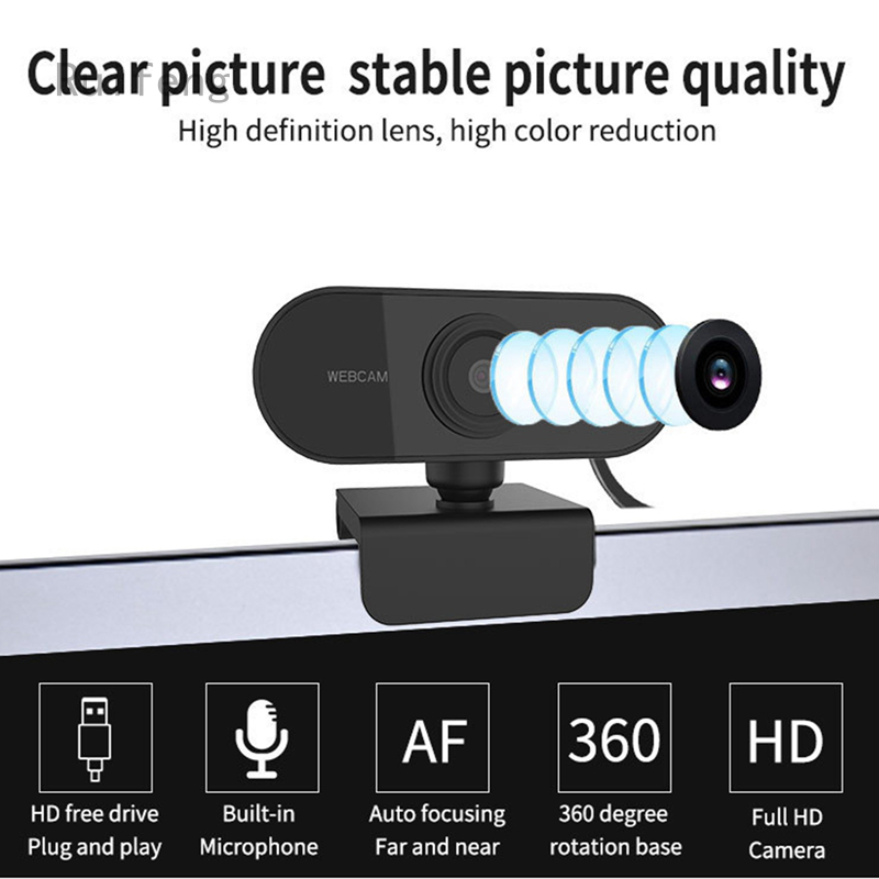 Ruifeng Webcam Full Hd 1080p Kèm Mic Cho Máy Tính Mac Laptop