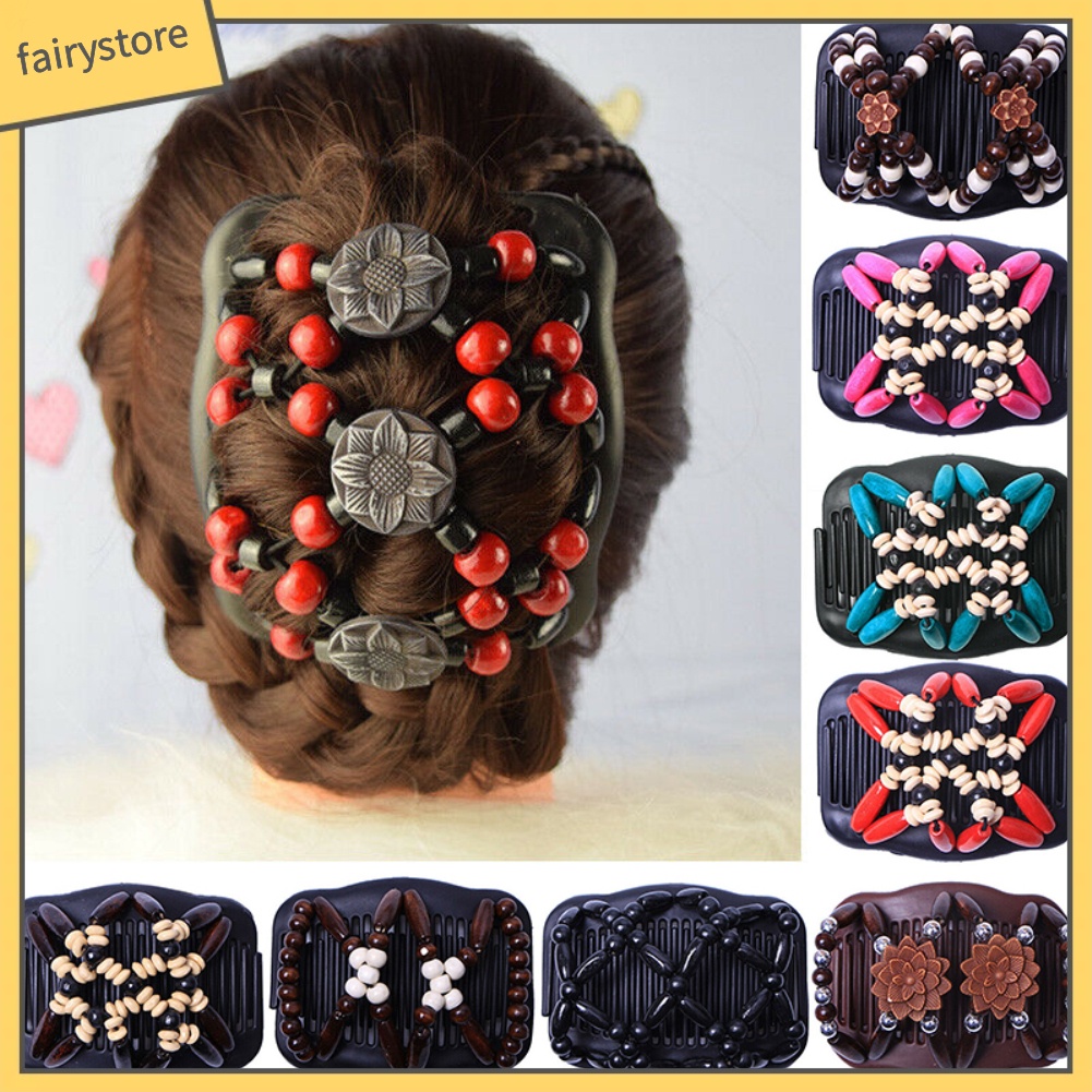 Lược Gỗ Cài Tóc Phong Cách Vintage Thời Trang Cho Nữ