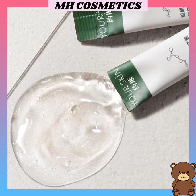 (Hộp 20 gói) Mặt nạ ngủ thạch collagen YANJIAYI giúp dưỡng trắng da nâng cơ, căng bóng