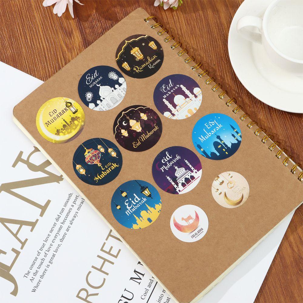 PISTA Set 60 / 120 Sticker Dán Trang Trí Bánh Quy Phong Cách Hồi Giáo
