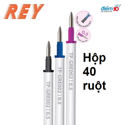 [Giá sỉ] Hộp 40 ruột bút gel xóa được Mazzic Điểm 10 𝑻𝒉𝒊𝒆̂𝒏 𝑳𝒐𝒏𝒈 chất lượng cao TP-GRE002 sản phẩm chính hãng