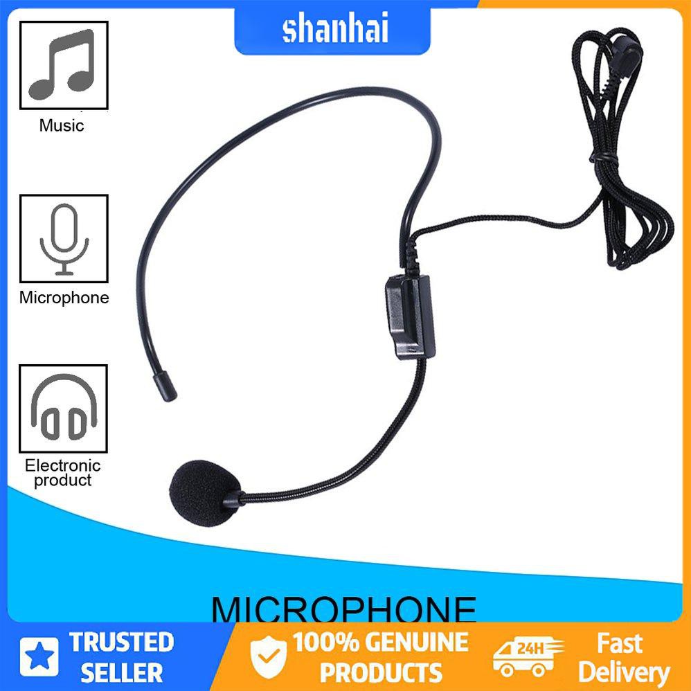 Tai nghe có dây giọng hát đầu tiên Micrô microfono cho loa khuếch đại giọng nói | BigBuy360 - bigbuy360.vn