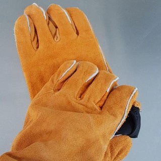 Găng tay bằng da bò bền chống cháy chống nhiệt cho thợ hàn