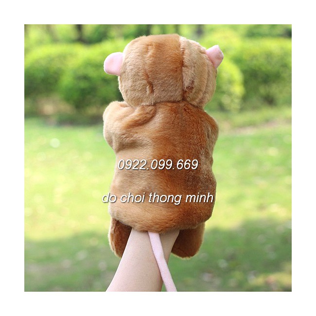 Rối bàn tay hình khỉ - Con rối đeo tay kể chuyện  hình thú nhồi bông