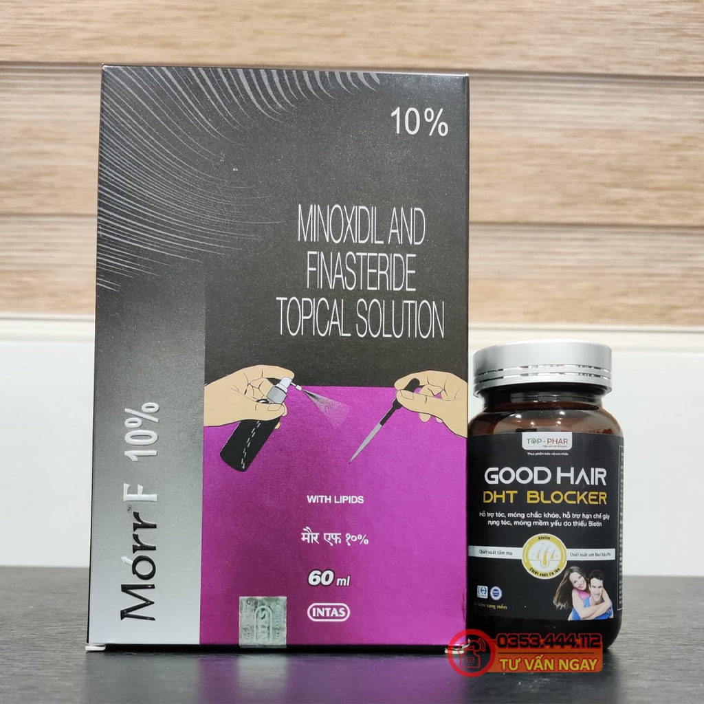 Combo Mọc Tóc, Chặn DHT Morr F10% + DHT Blocker Good Hair