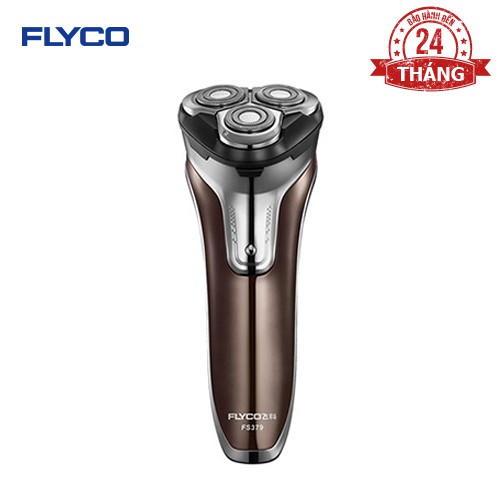 Máy Cạo Râu Flyco 3 Lưỡi Kép Thân Máy Kháng Nước Sạc Nhanh 1 Giờ FS379VN - Hàng Chính Hãng