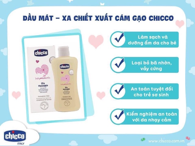 Dầu masage Chicco