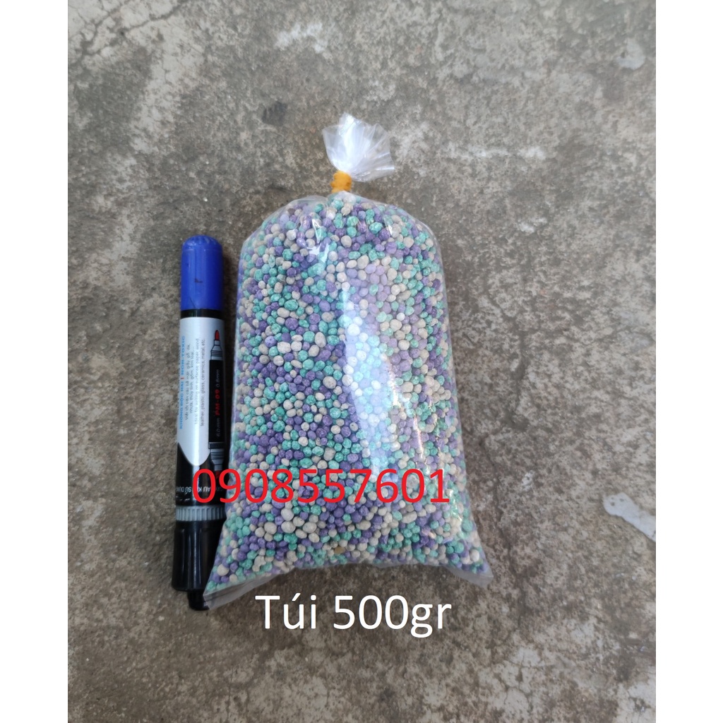 Phân Bón Đầu Trâu Đa Năng 3 Màu NPK 17-12-7+TE Chuyên Dùng Cây Cảnh, Rau Màu - Gói chiết 500gr