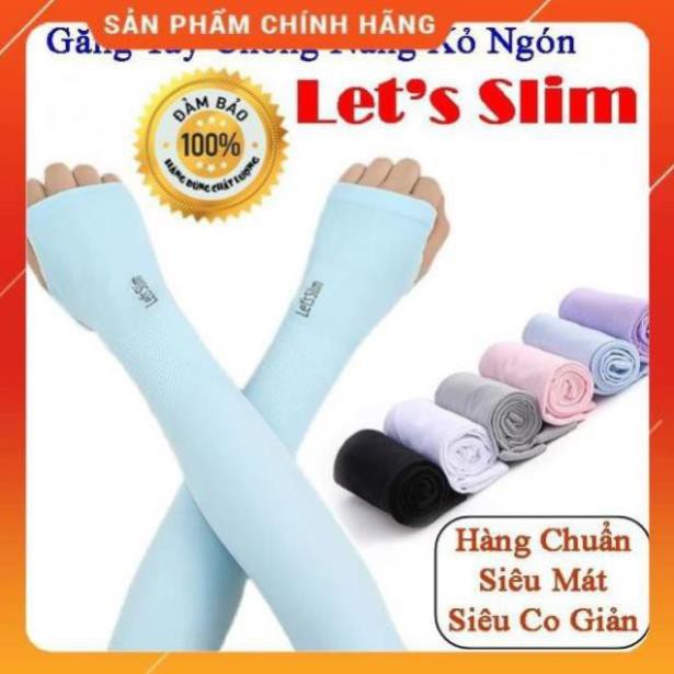 [Giảm 50%]  Găng tay chống nắng xỏ ngón Aqua-X Hàn Quốc - Bao tay đi phượt Letslim Siêu Mát chống tia UV