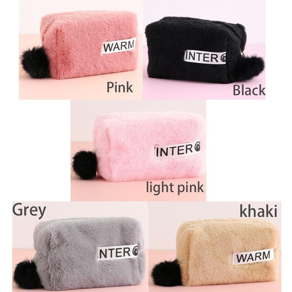 Túi Đựng Cọ Trang Điểm Bằng Chất Liệu Cotton Mềm Có Khóa Kéo Tiện Lợi Ốp