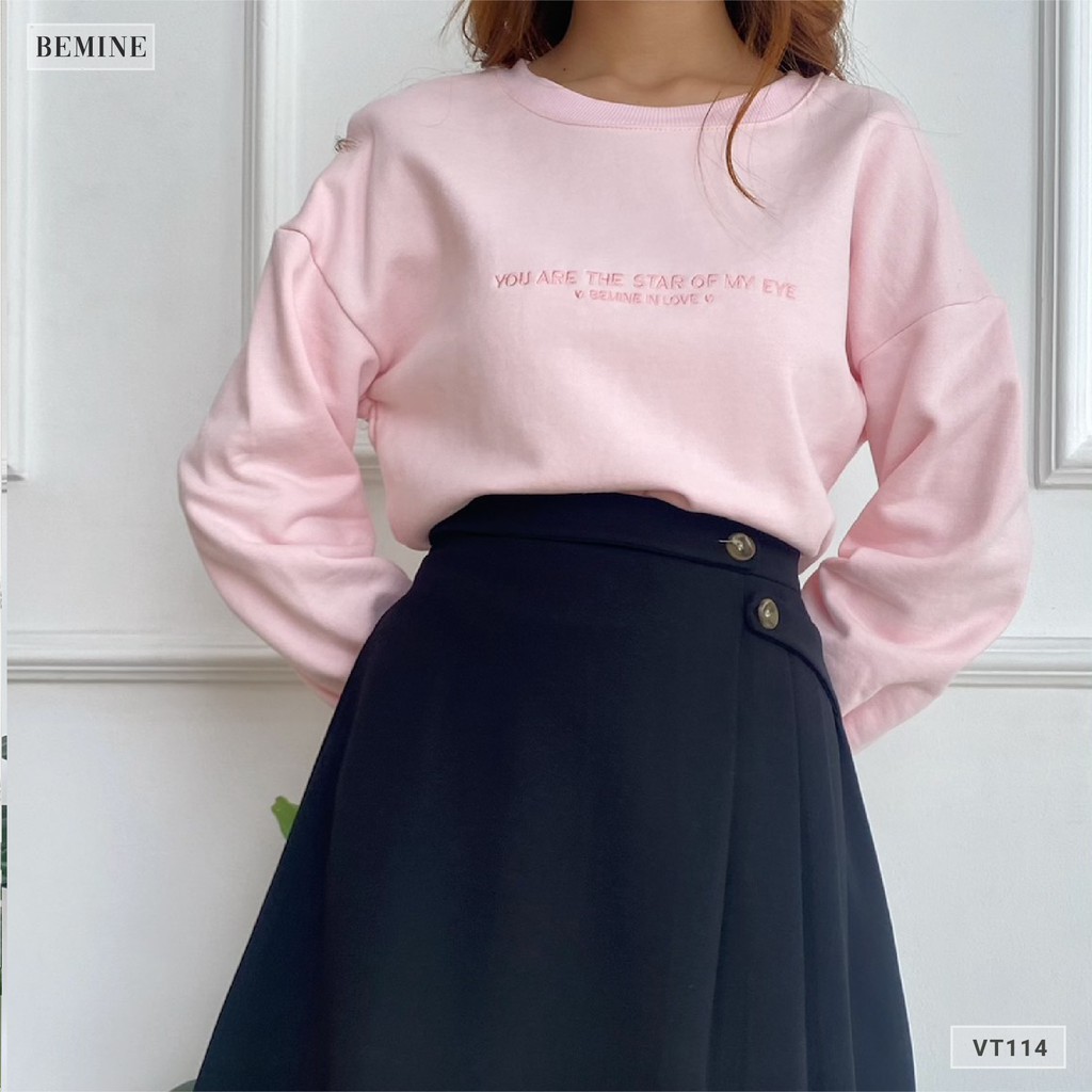 Chân váy dập ly 2 nút BEMINE VT114DEN | BigBuy360 - bigbuy360.vn