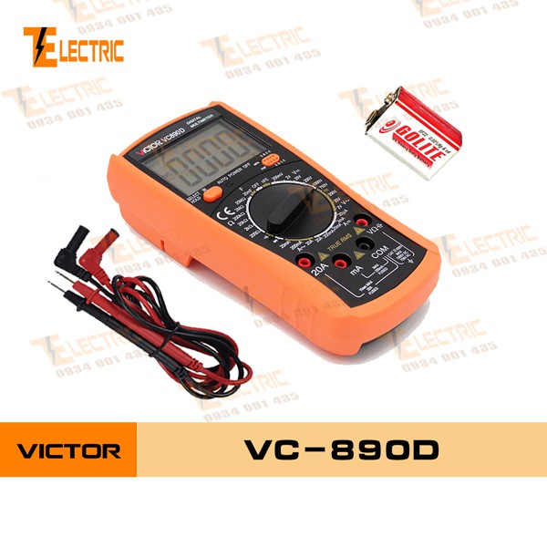 Victor VC - 890 D Đồng Hồ Đo Điện Vạn Năng Đo Tụ ĐIện Victor VC 890D