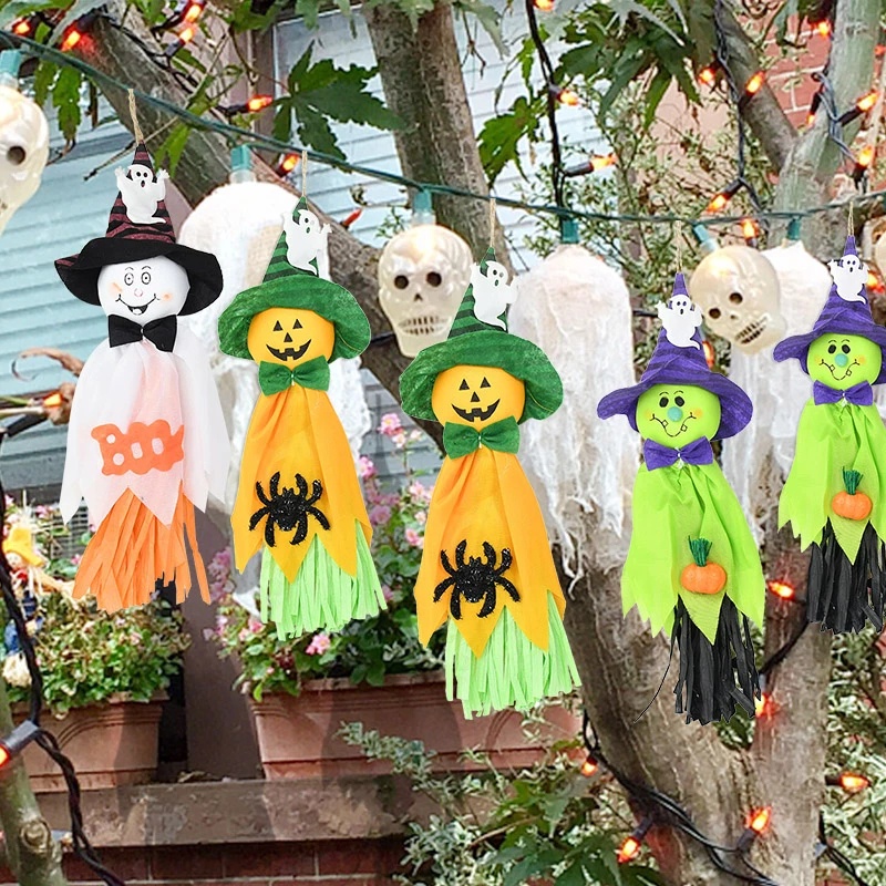 Búp Bê Ma Quỷ Bí Ngô Có Dây Treo Dùng Để Trang Trí Tiệc Halloween
