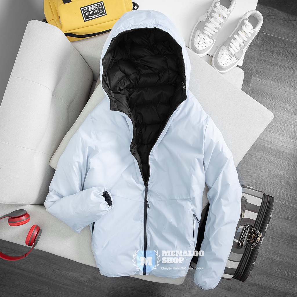 Áo Phao Lông Vũ 2 Mặt Siêu Nhẹ Mặc Ấm Chống Nước 100% Kujo Fashion