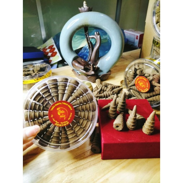 Nhang trầm, trầm nụ, trầm hương Hộp 37 Nụ Trầm Thảo Mộc cháy 20 Phút/Nụ