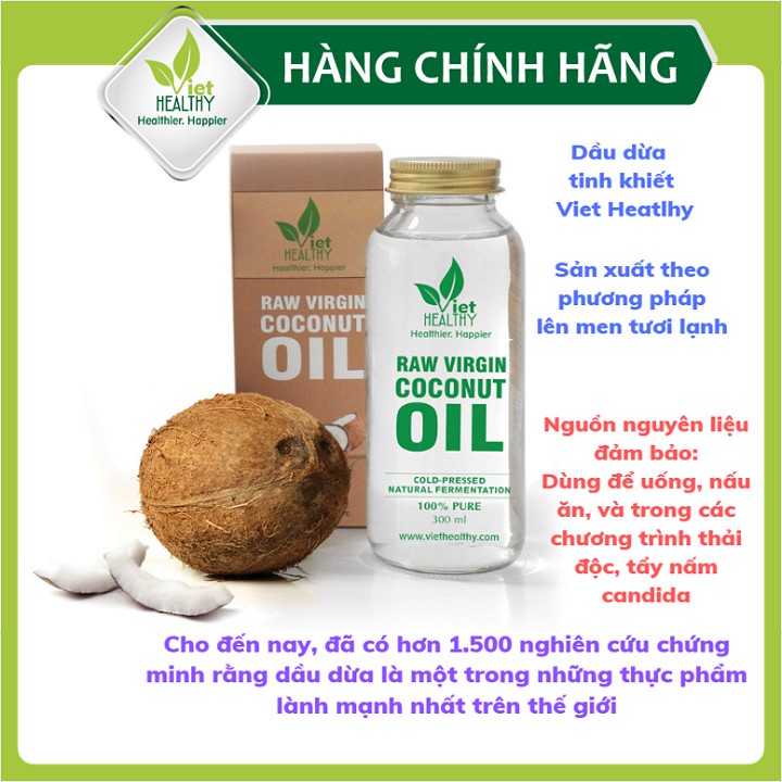 Dầu Dừa Tinh Khiết Viethealthy Dầu Dừa Viethealthy 300ml