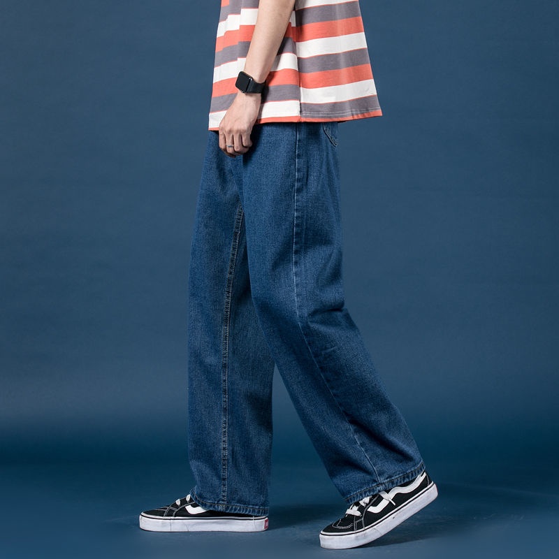 Fashion Trendy Wide-Legged Jeans For Men D.0101
