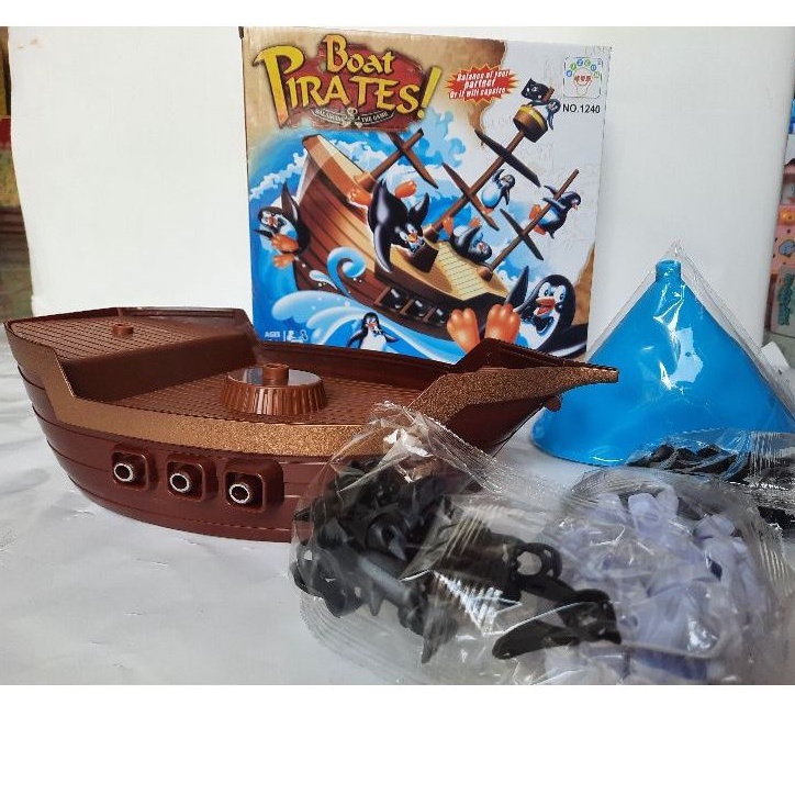 Đồ chơi lego ráp tàu cướp biển hải tặc chim cánh cụt