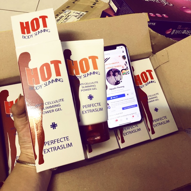 (Sẵn-đủ bill)Kem tan mỡ Hot body slimming