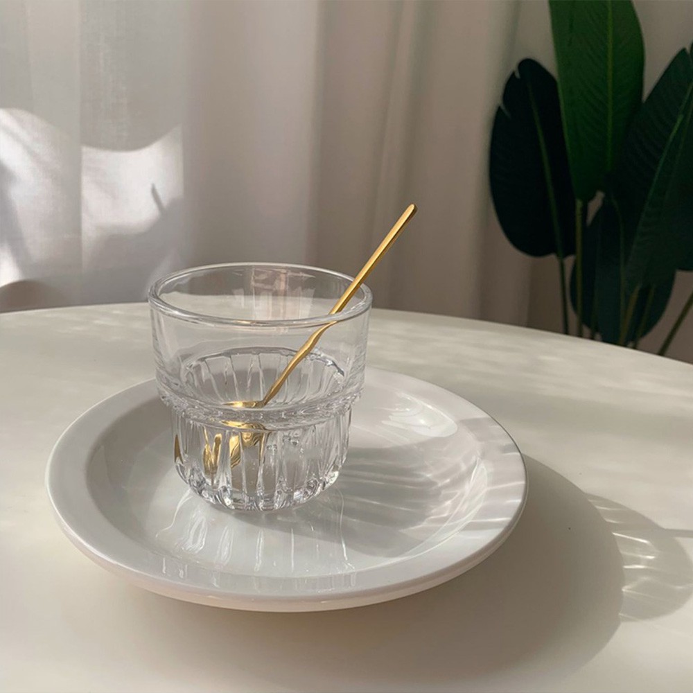 Muỗng cà phê bằng thép không gỉ 304 màu vàng đồng phong cách Bắc Âu