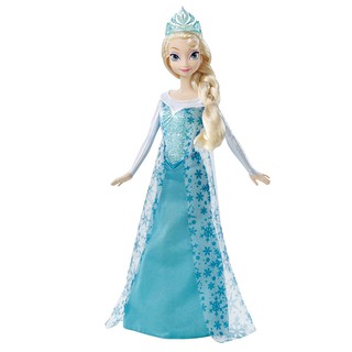 Đồ chơi búp bê Elsa 24 Cm + Vương miện và vòng cổ trang trí bánh kem (Không kèm quần áo)