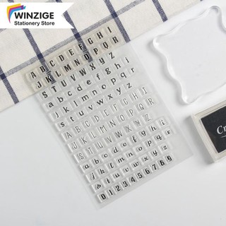 Con dấu silicone Winzige trong suốt trang trí phong cách vintage