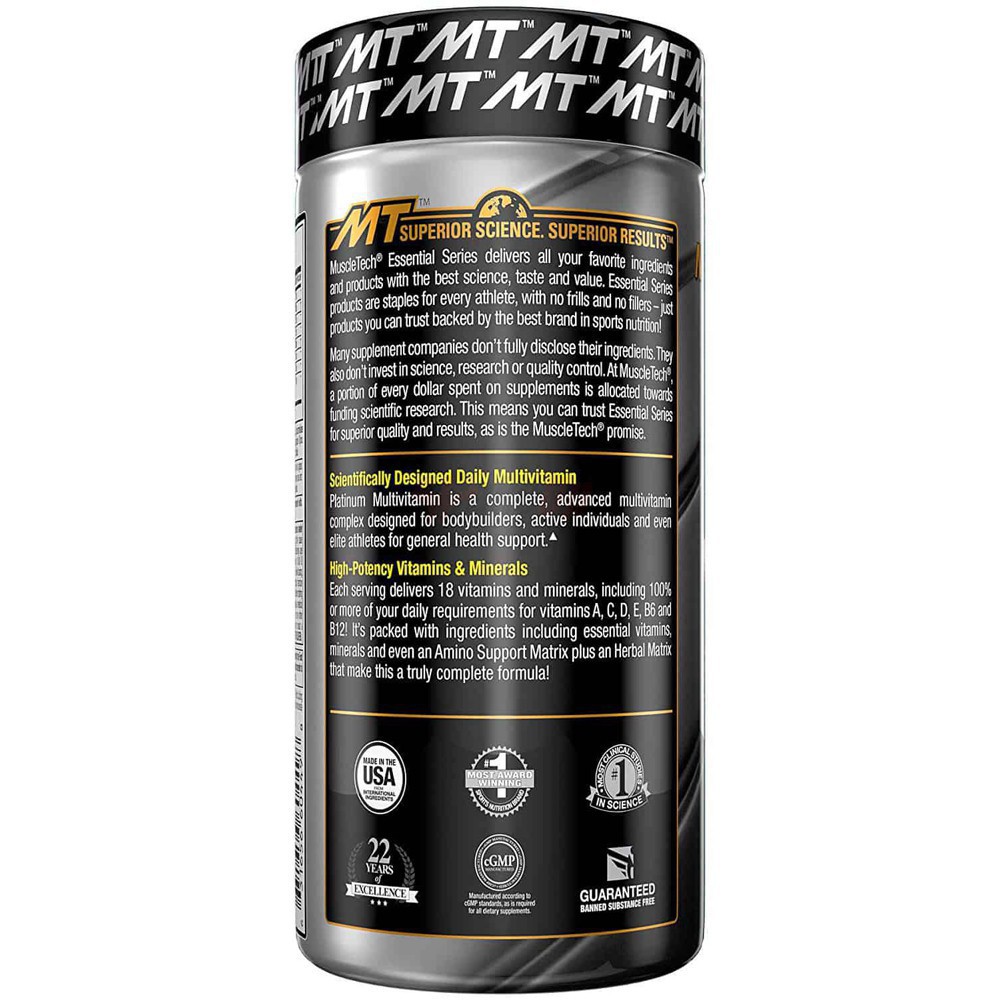 Vitamin Tổng Hợp Muscletech Platinum Multi Vitamin (90 Viên) - Chính Hãng 100%