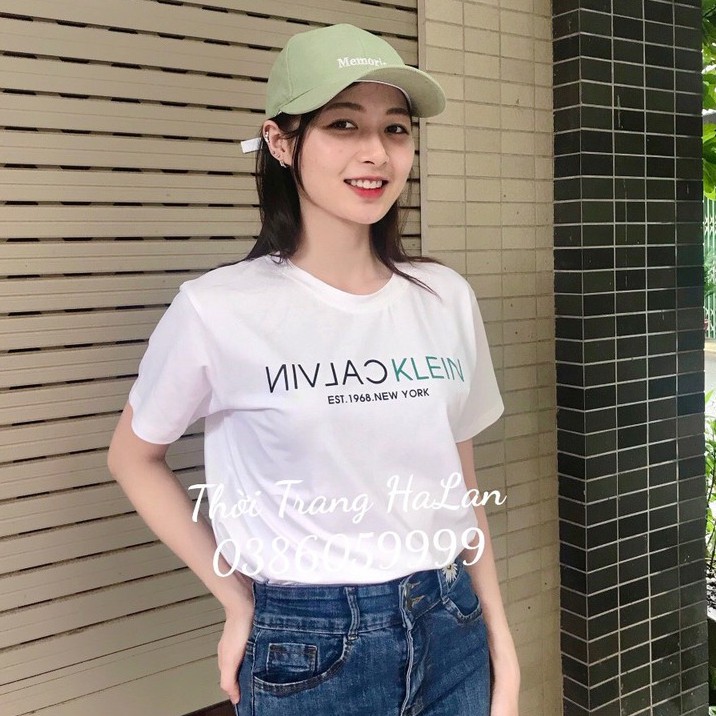 Áo Calvin Klein thun xuất phông cotton sang xịn mịn