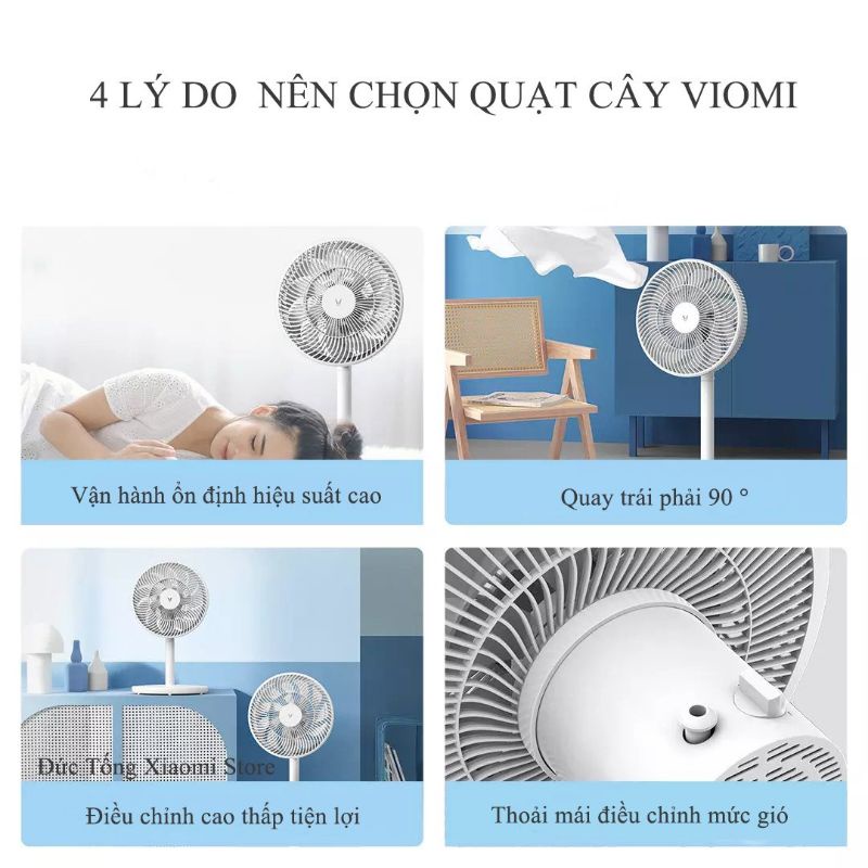 Quạt cây viomi xiaomi điều chỉnh cao thấp