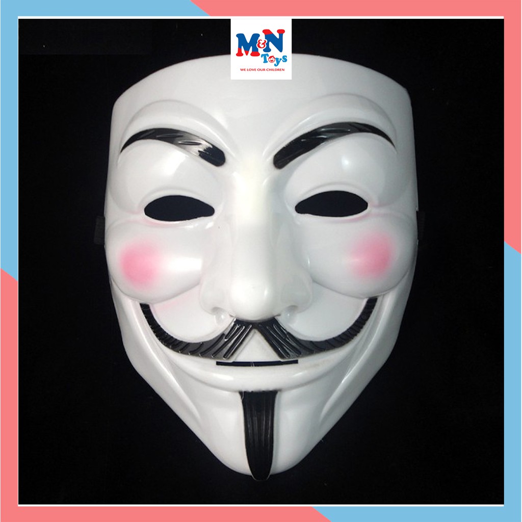 Mặt nạ Hacker Anonymous - Mặt nạ hóa trang Halloween dành cho nam và nữ