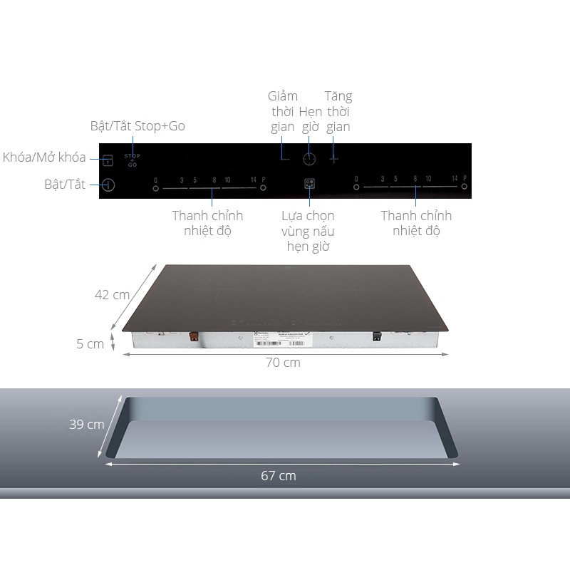 [Mã ELTECHZONE giảm 5% đơn 500K] Bếp từ đôi Electrolux EHI7260BA