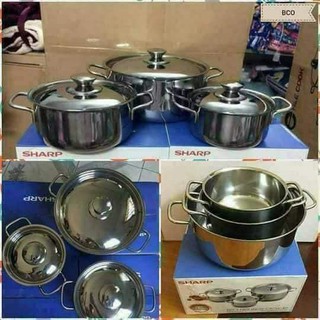 Bộ nồi inox shap 3 cái
