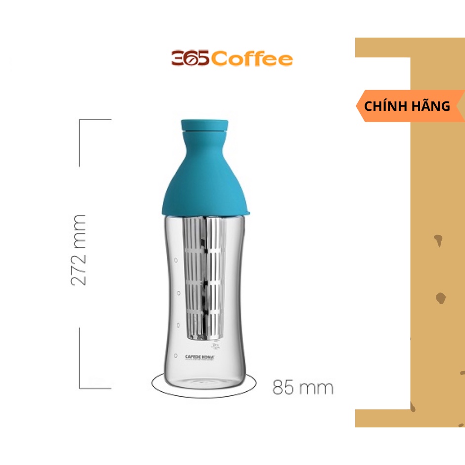 Bình Cold Brew pha cà phê, pha trà, detox dạng chai Cafede Kona - chính hãng