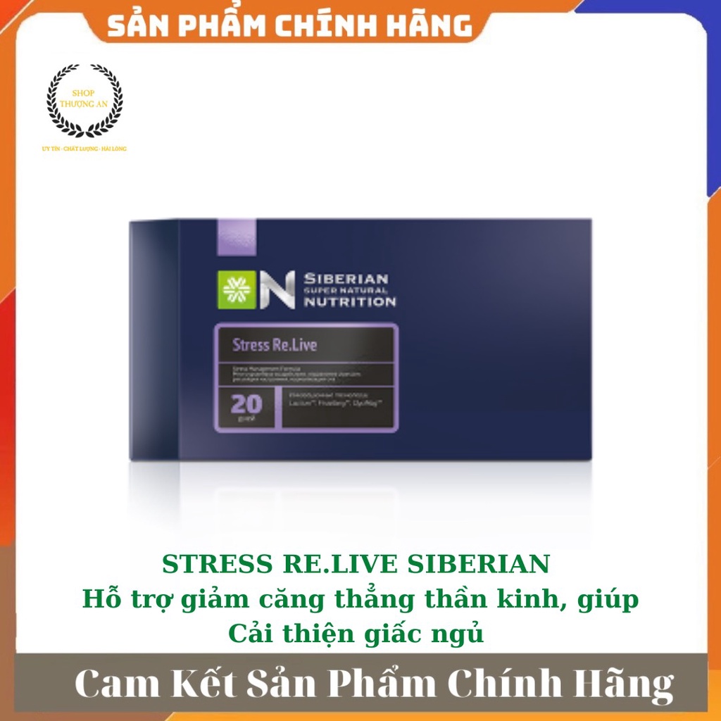 [ GIÁ SỈ ] - Siberian Super Natural Nutrition Stress Re.live, giảm căng thẳng thần kinh, giúp cải thiện giấc ngủ