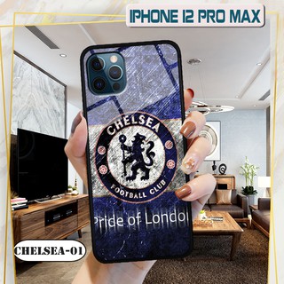 Ốp lưng kính 3D iPhone 12 Pro Max -hình đội bóng