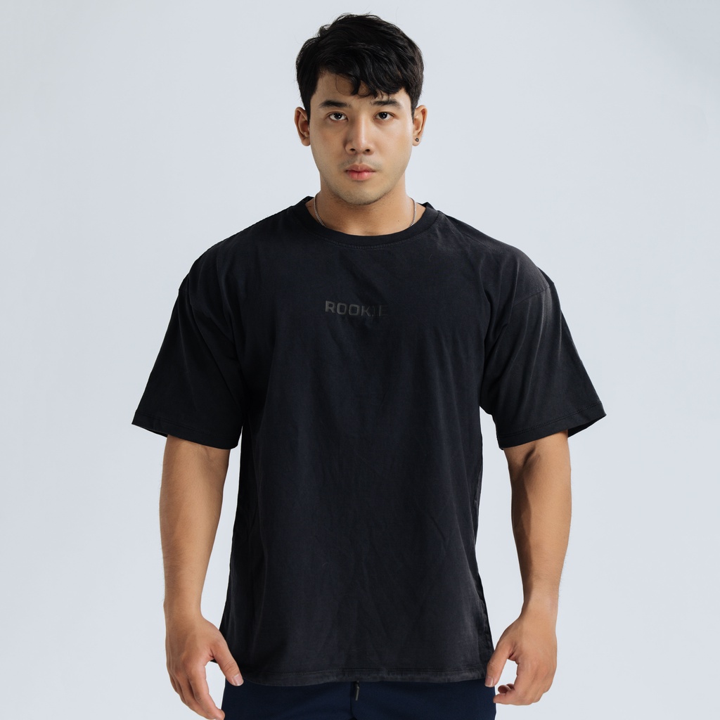 Áo thun &quot;WASH&quot;|Form Oversized| ATW01 ĐEN