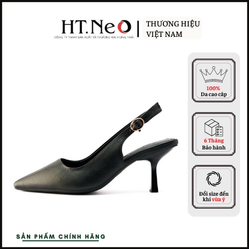 Sandal nữ - Cao gót quai hậu nữ HT.NEO Thiết kế hiện đại cao gót nhỏ 7cm quai sau mũi nhọn trẻ trung cá tính SDN109