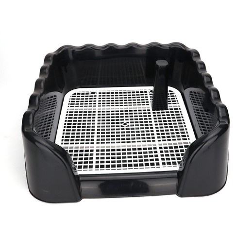 [THÚ CƯNG] KHAY ĐI VỆ SINH CAO DÀNH CHO THÚ CƯNG CÓ TRỤ ( MÀU NGẪU NHIÊN)