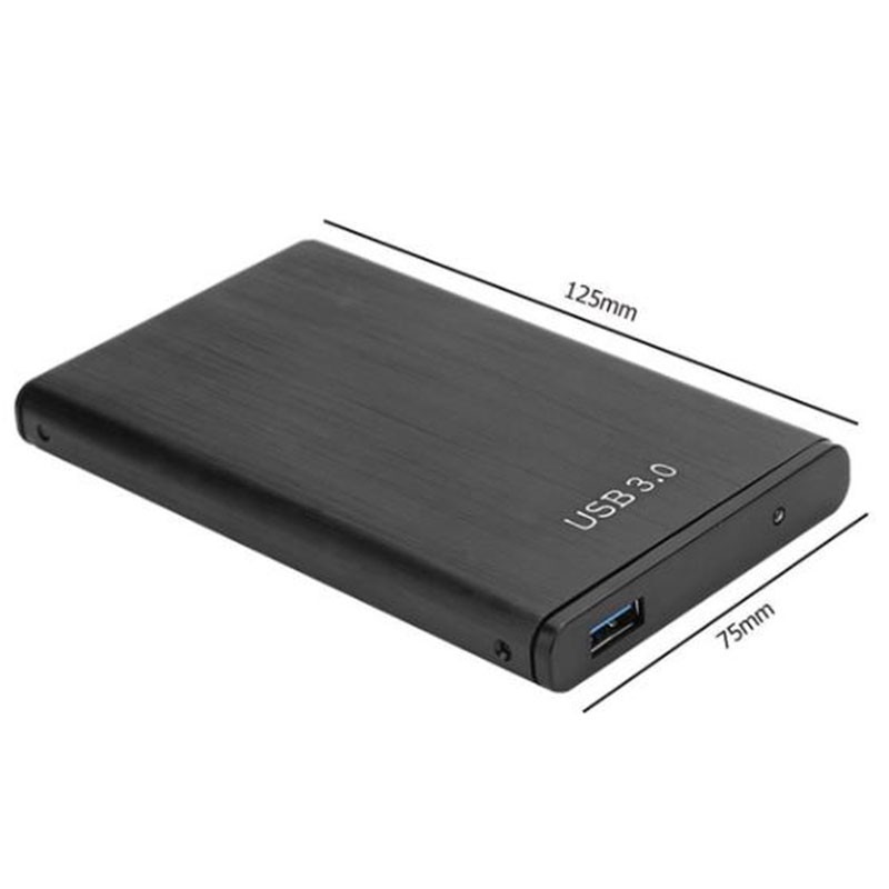 Hộp Đựng Ổ Cứng Usb 3.0 2.5 Inch Bằng Hợp Kim Nhôm Màu Đen | BigBuy360 - bigbuy360.vn