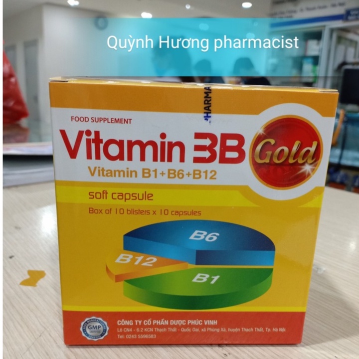 Viên uống 3B Phúc Vinh hộp 100 viên