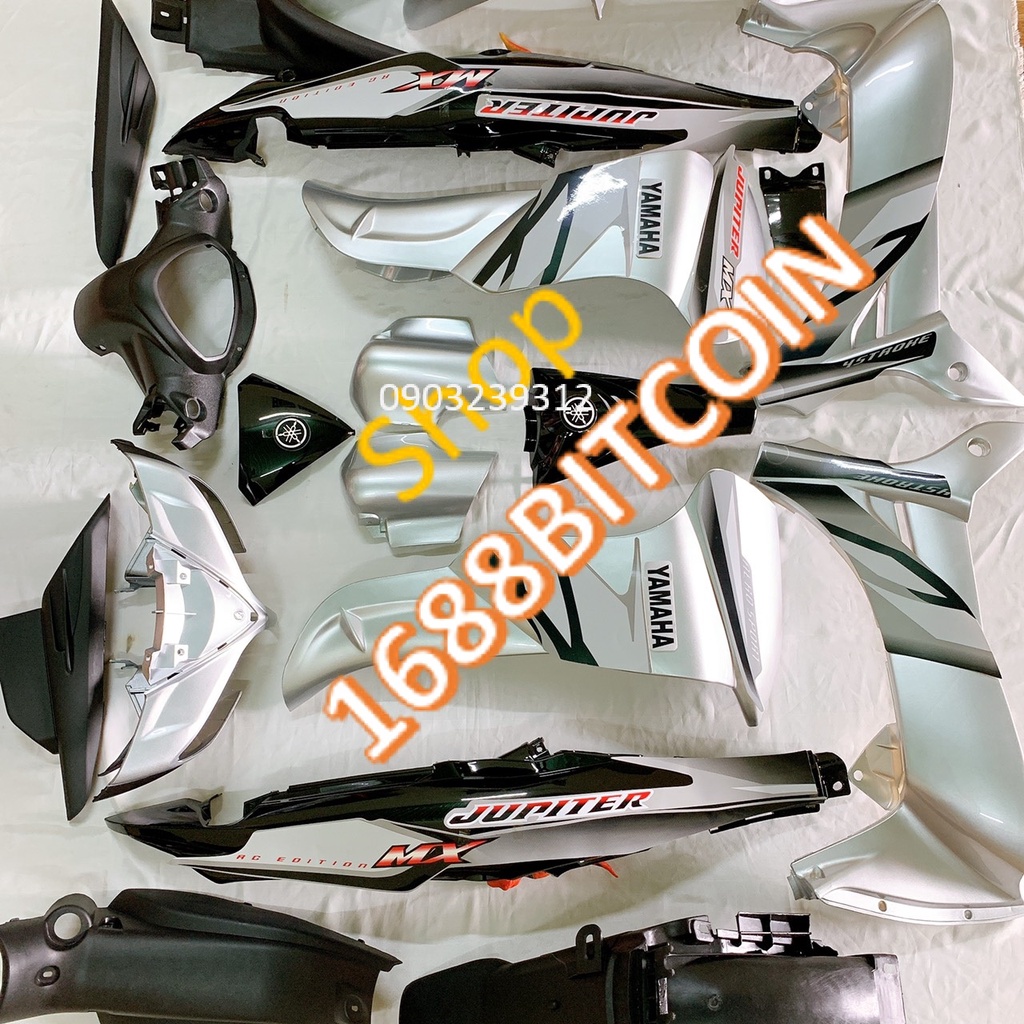 Dàn áo xe JUPITER MÀU BẠC ,JUPITER Gravita -nhựa nguyên sinh cao cấp ABS LOẠI ĐẸP