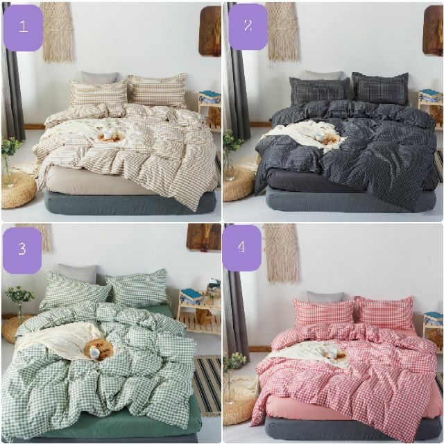 Bộ Chăn Ga Gối Bốn Mùa Cotton Poly