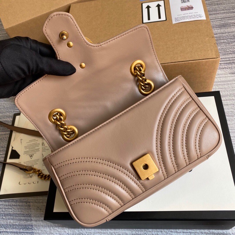 Túi xách Gucci Marmont cao cấp màu nude size 22cm